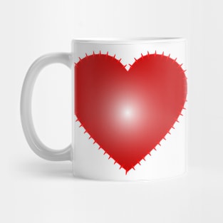 Stitch heart Mug